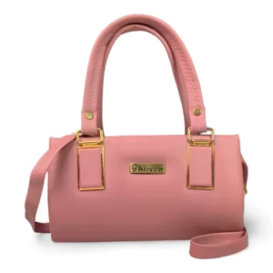 Shireen Solid mate finish top handle handbag unique design