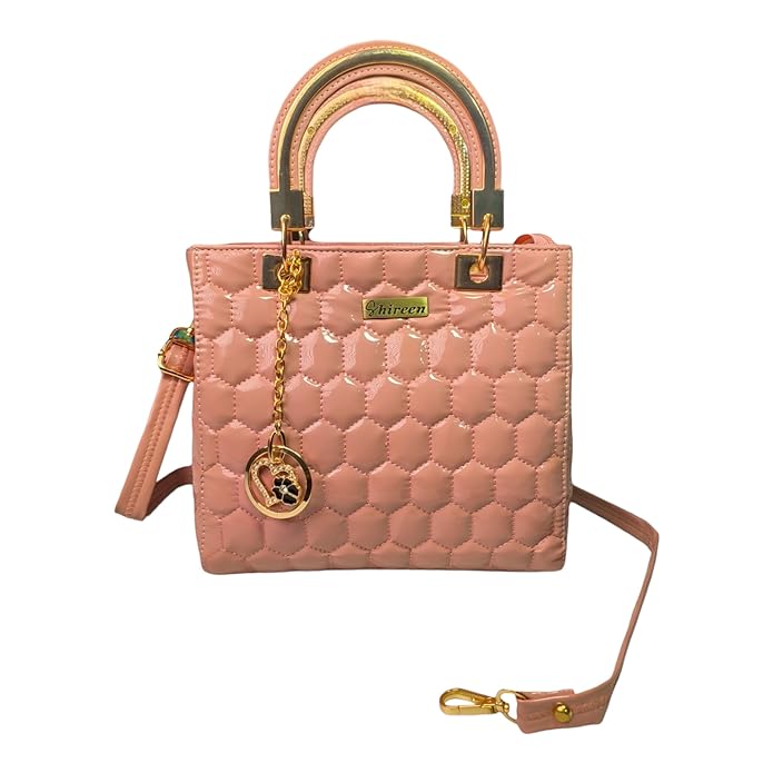 pink color luxury handbag purse for women