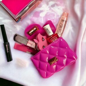 Shireen mini jelly handbag silicone sling bag Pink Color