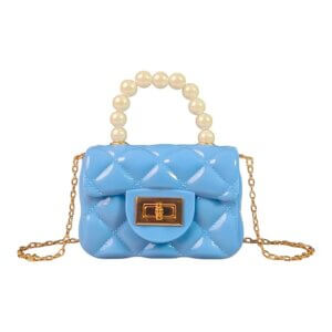 Shireen mini jelly handbag silicone sling bag Blue Color